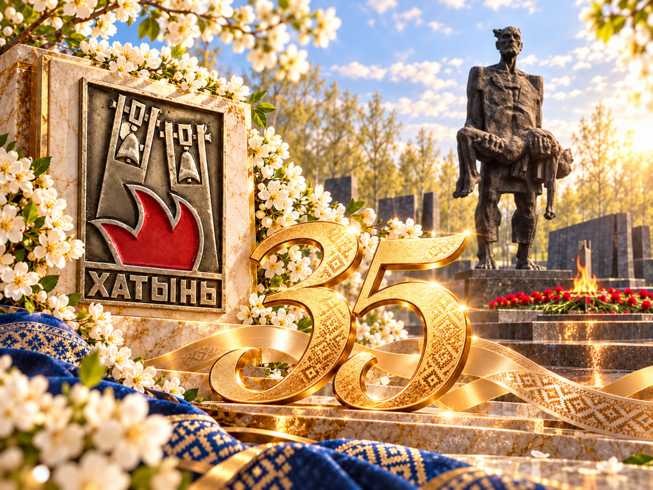 Віншаванне ад Дзяржаўнага мемарыяльнага комплексу "Хатынь"